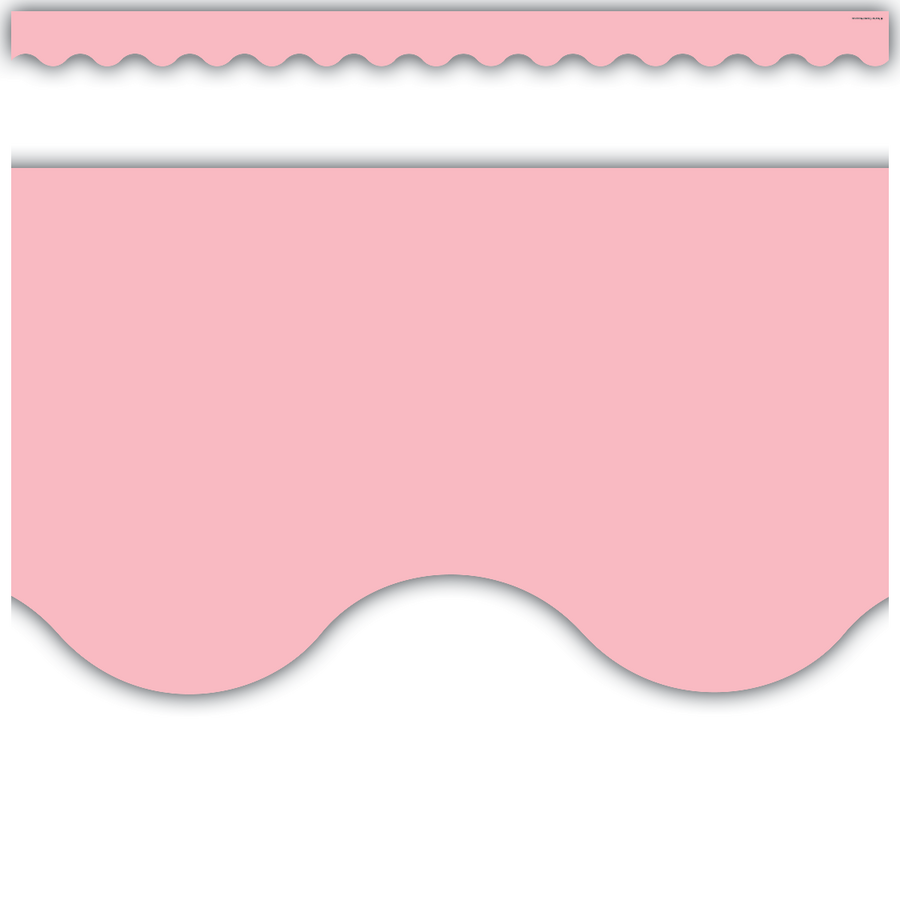 Pastel Pink Scalloped Border Trim
