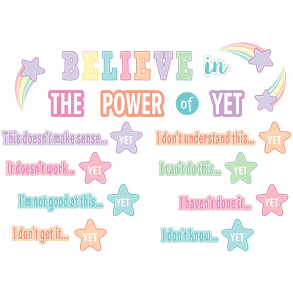 Pastel Pop Believe in the Power of Yet Mini Bulletin Board