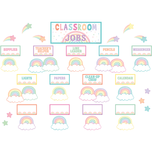 Pastel Pop Classroom Jobs Mini Bulletin Board