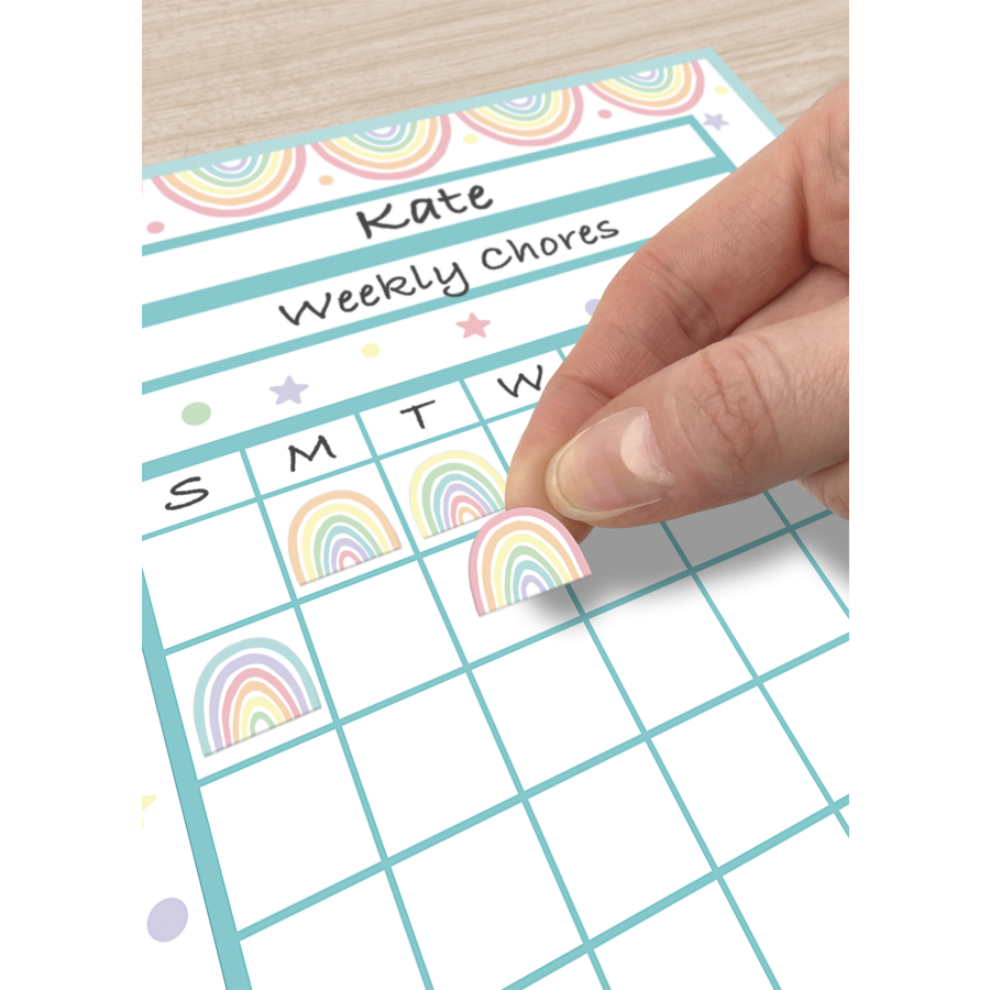 Pastel Pop Rainbows Mini Stickers