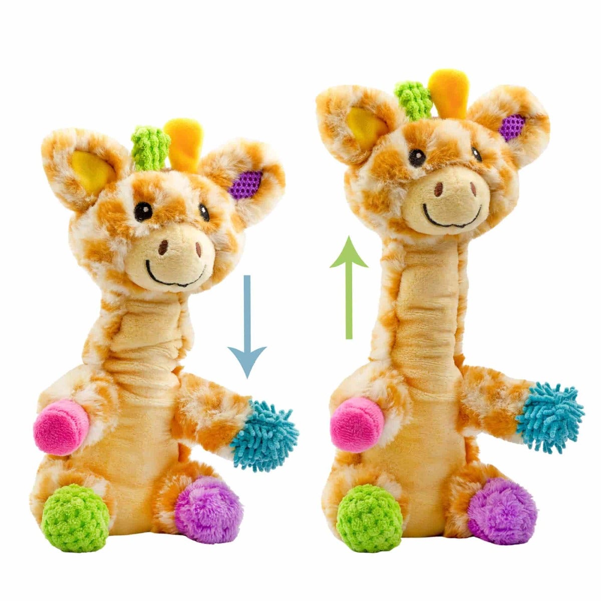 Patches The Mini Sensory Giraffe with Extendable Neck