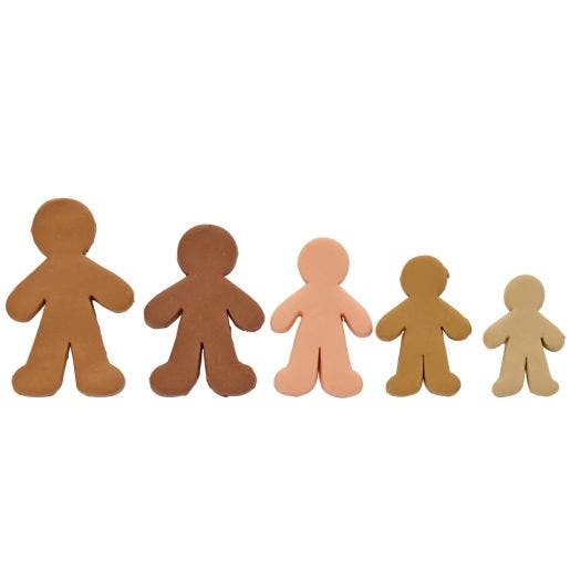 People Shape Dough Cutters Set of 5