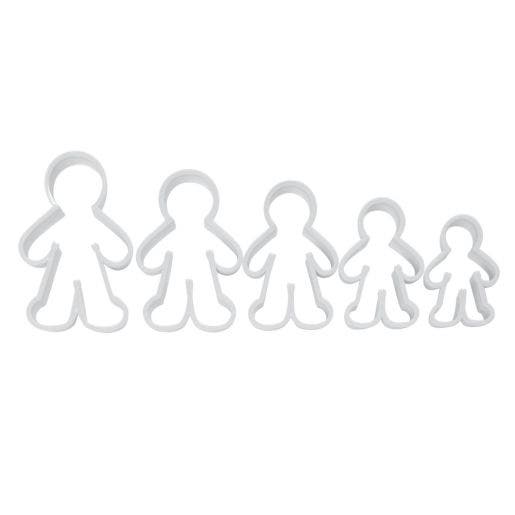 People Shape Dough Cutters Set of 5