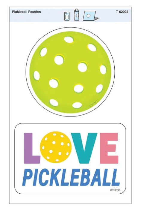 Pickleball Passion Vinyl Stickers