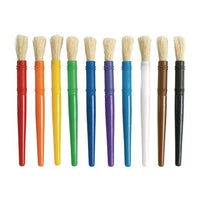 Plastic Chubby Brushes Set of 10