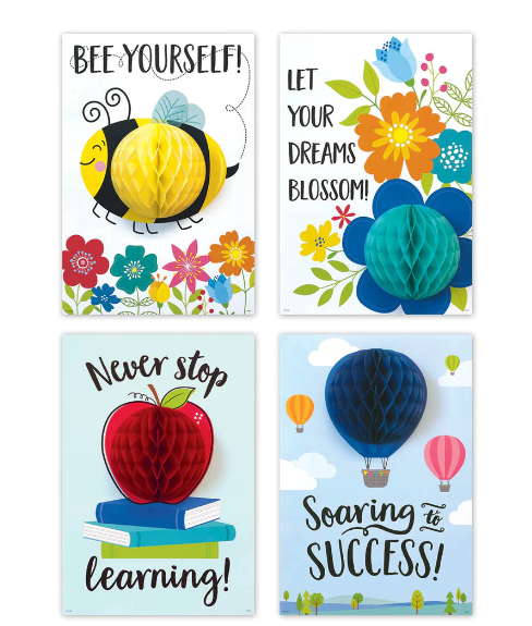 Positive Mindset Inspire U 4-Poster Pack