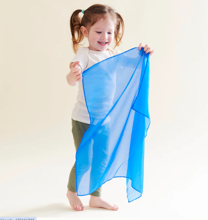 Primary Playsilks Set of 6 21x21