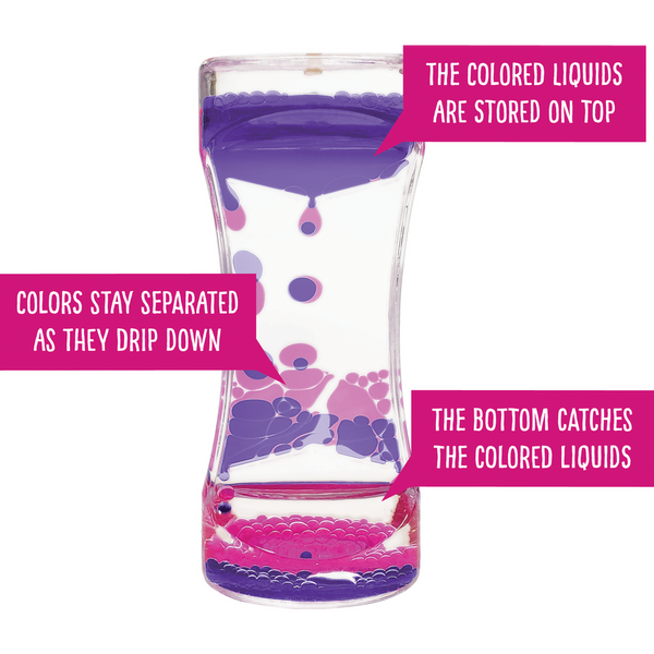 Purple and Pink Liquid Motion Bubbler