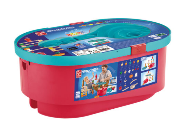 Quadrilla Stack Track Bucket Set by Hape