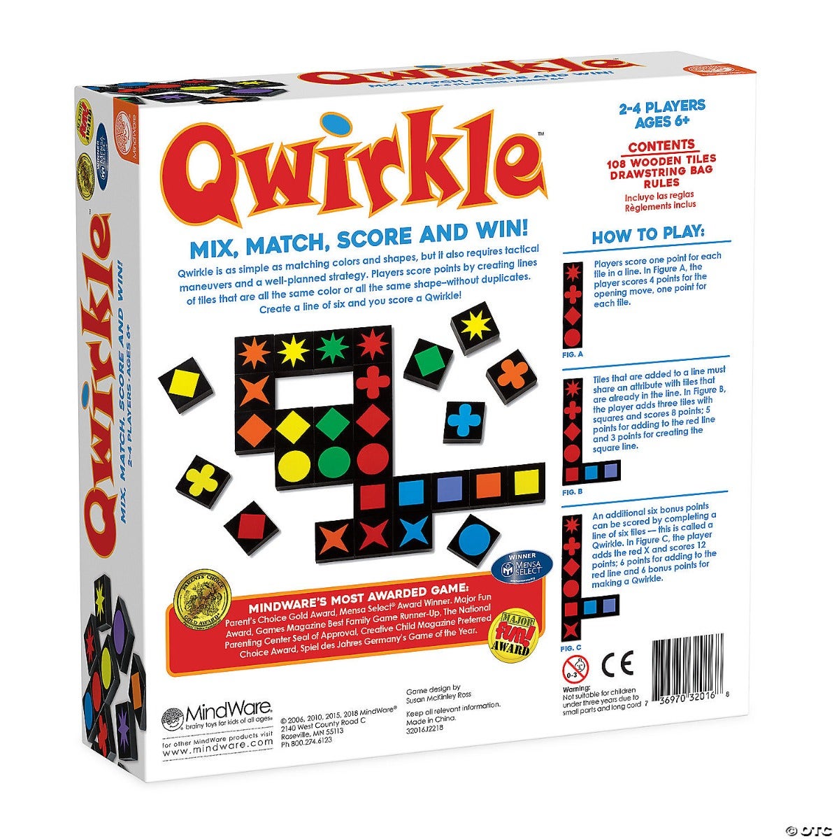 Qwirkle Game by Mindware
