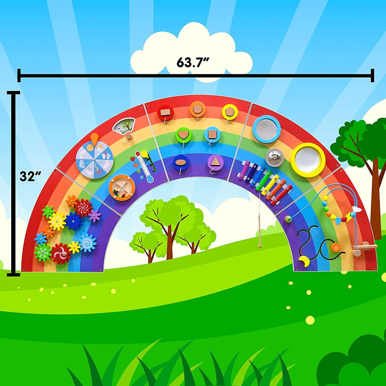 Rainbow Activity Wall Panels