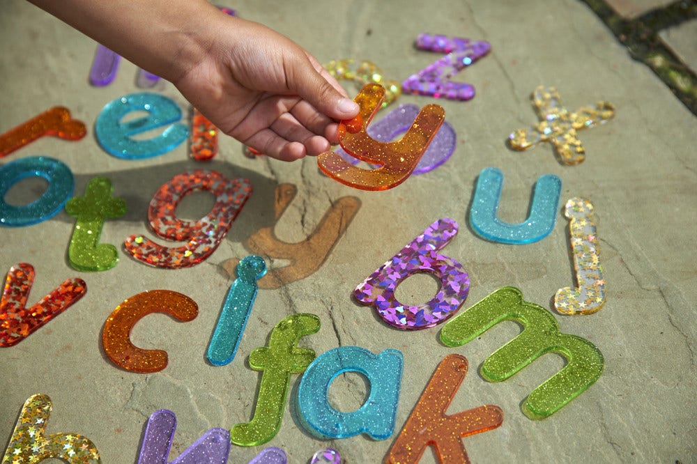 Rainbow Glitter Letters