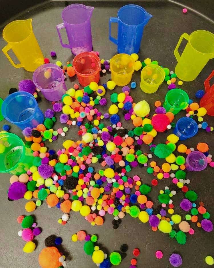 Rainbow Pom Pom Sort & Scoop Collection