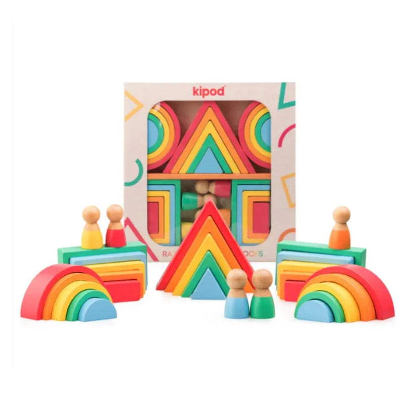 Rainbow Wooden Blocks