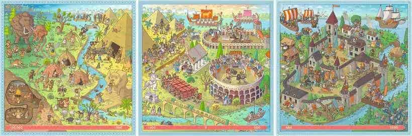 Ravensburger Puzzle Up History 100/121/144 piece