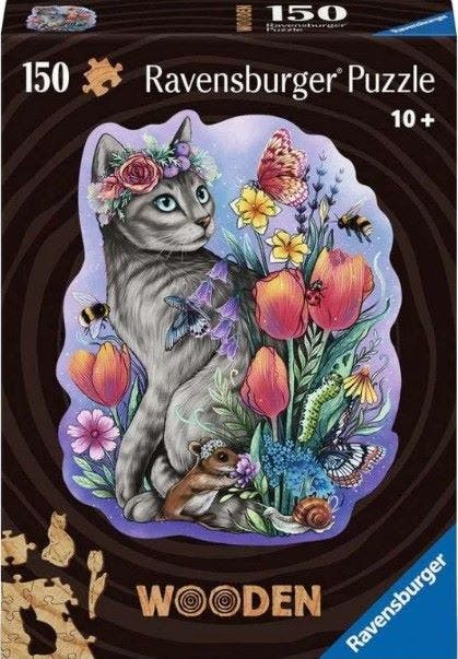 Ravensburger WOOD Lovely Cat 150 piece Puzzle