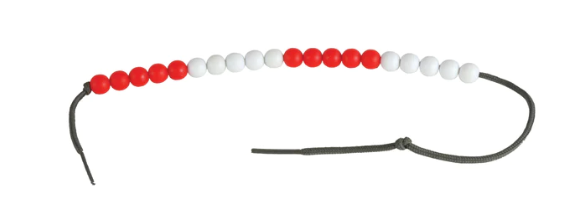 Rekenrek Nfm - Red White With String Set of 21
