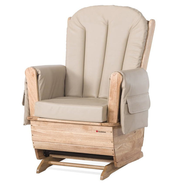 SafeRocker Standard Glider Rocker with Tan Vinyl Cushion