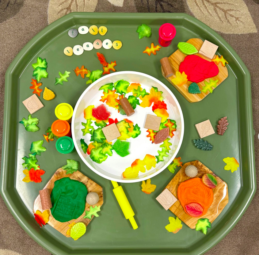 Fall Leaves Playdough Tray Collection