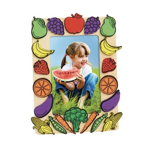 Self-Adhesive Fruit & Vegetable Foam Shapes 500 pcs