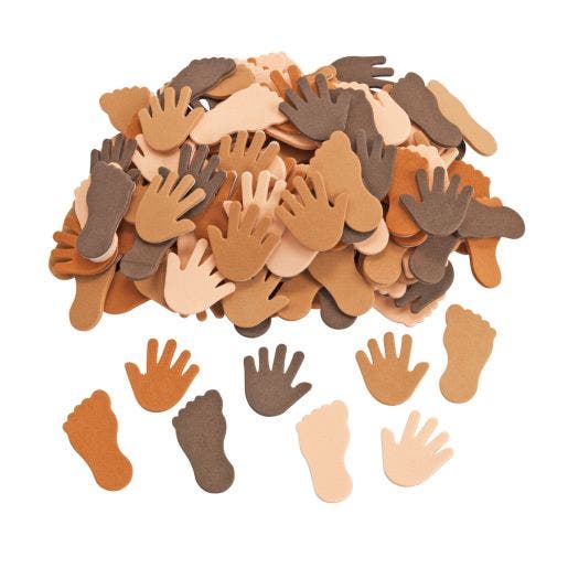 Self Adhesive Hands & Feet Foam Stickers