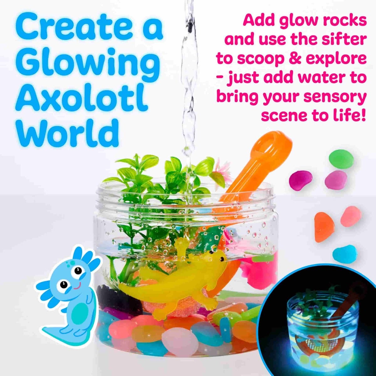 Sensory Adventure Water Play Axolotls by Creativity for Kids