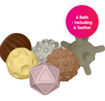 Sensory Mini Balls Boho Chic 6 pcs