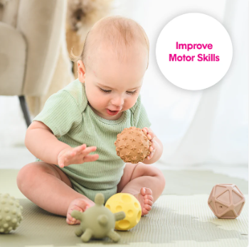 Sensory Mini Balls Boho Chic 6 pcs