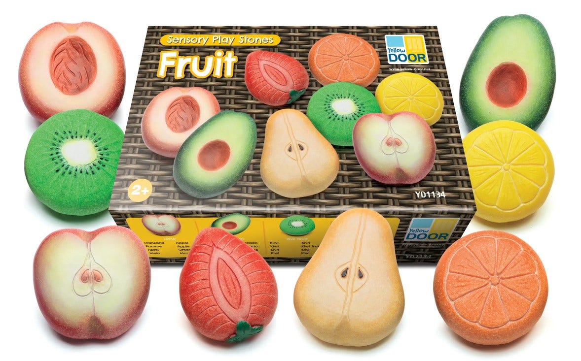 Sensory Play Stones Fruit – Scholar's Choice