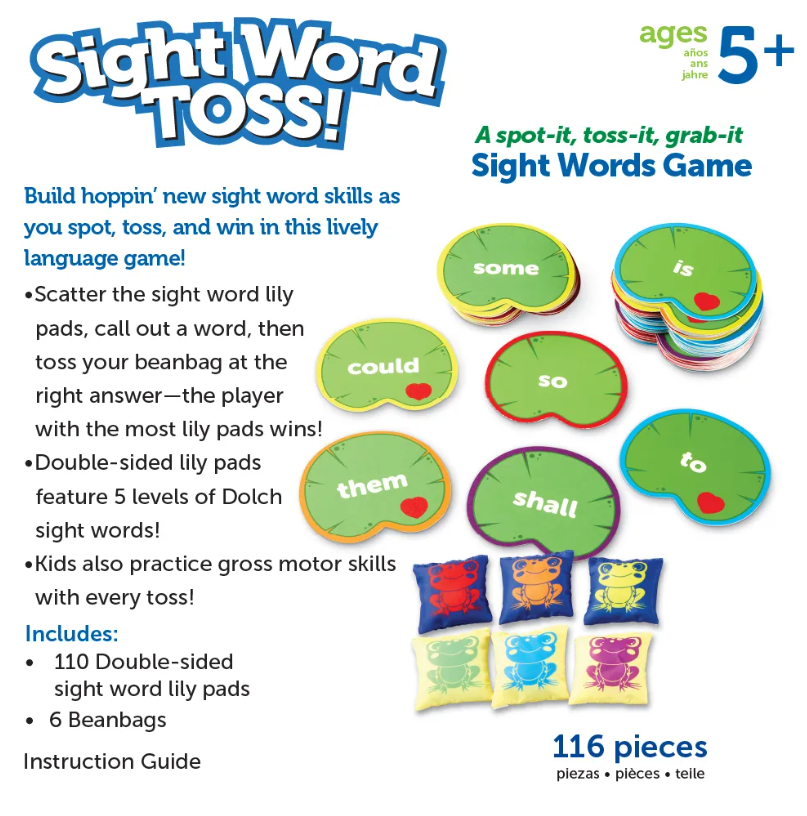Sight Words Toss Game