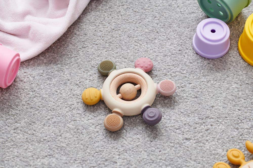 Silisoft Rattle Teether Earth