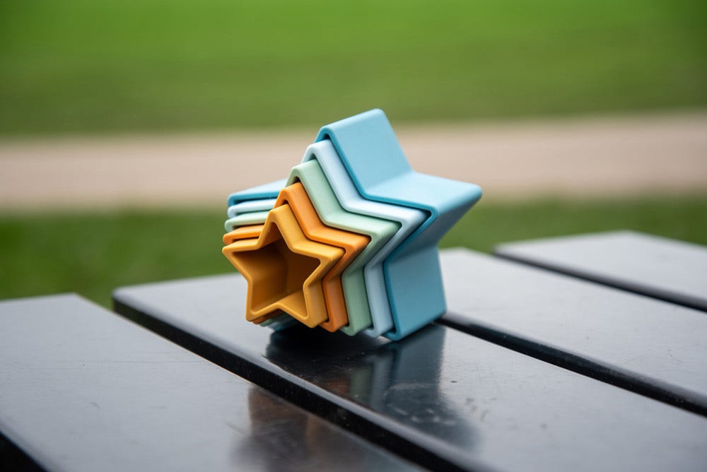 Silisoft Star Stacking Cups Neutral
