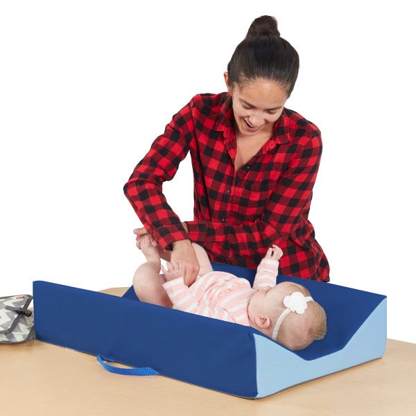SoftScape UltraSoft Baby Changer Navy Powder Blue 29x18x6