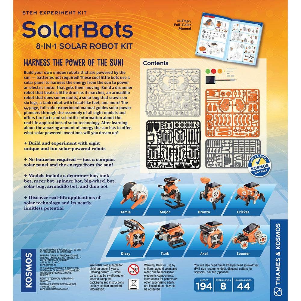 SolarBots 8-in-1 Solar Robot Kit