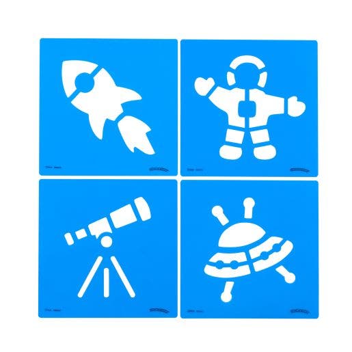 Space Stencil Set 8in x 8in Set of 12
