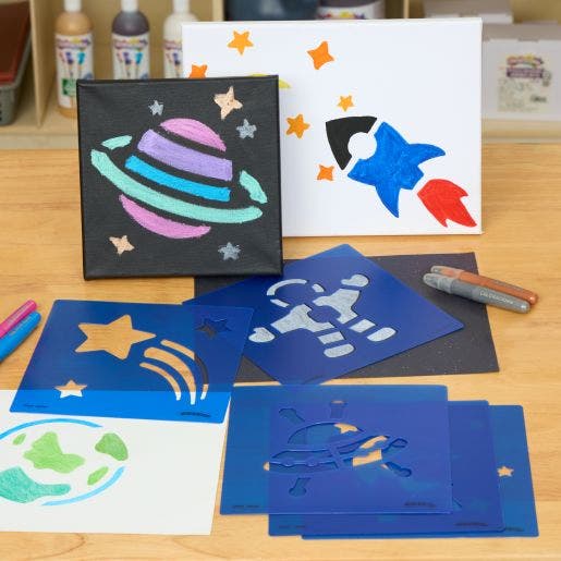 Space Stencil Set 8in x 8in Set of 12
