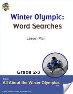 Winter Olympic Word Searches Gr. 2-3 Lesson Plan Ebook
