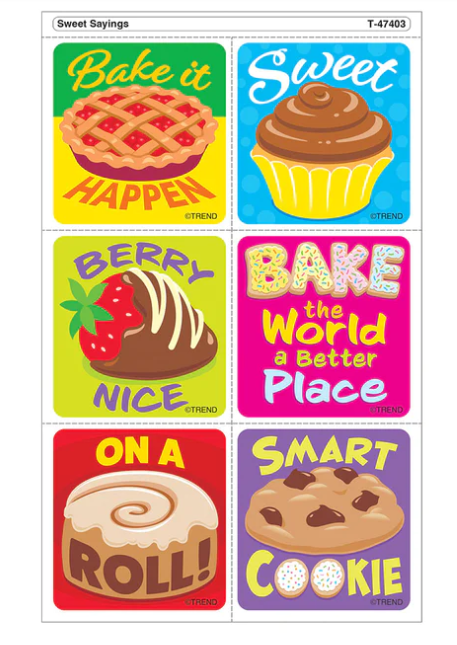 Sweet Sayings Tear and Share Stickers