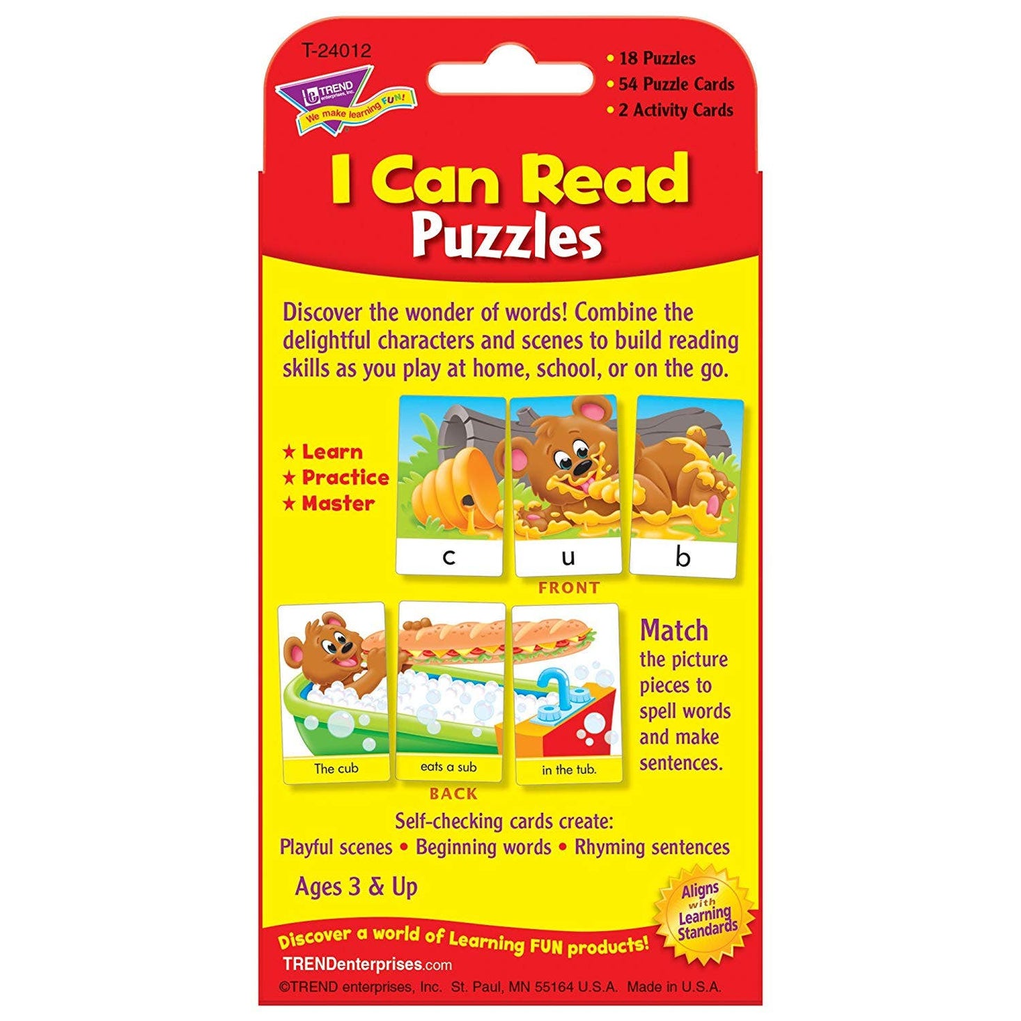I Can Read Puzzles Challenge Cards
