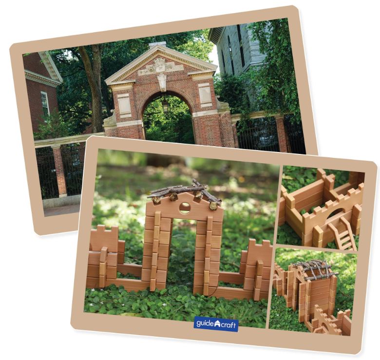 Tabletop Notch Blocks Western 129 pc