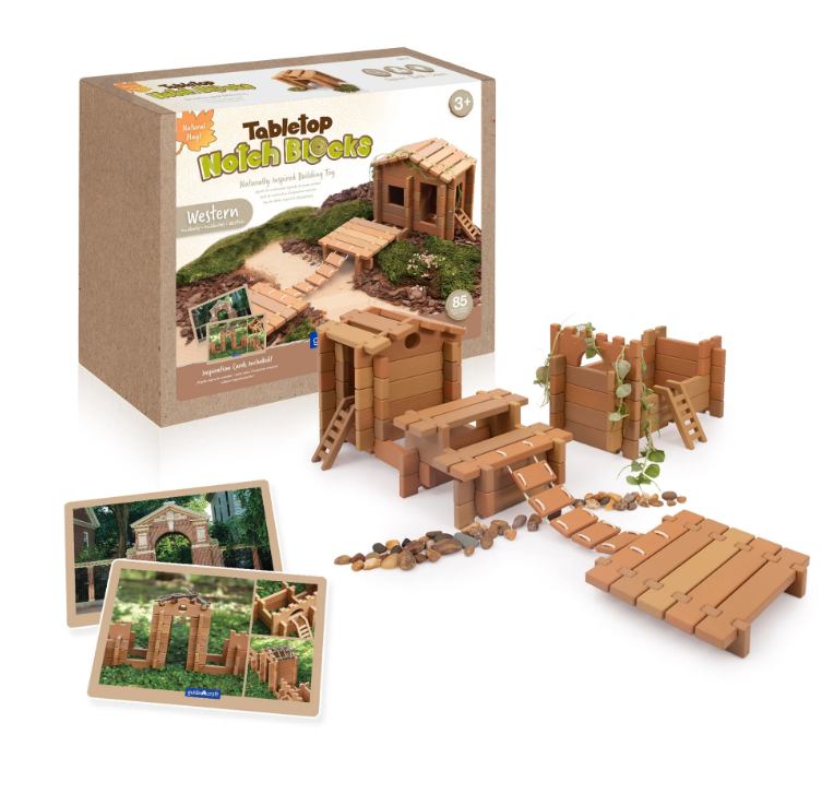 Tabletop Notch Blocks Western 129 pc
