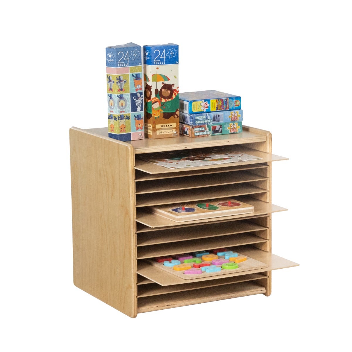 Tabletop Puzzle Rack