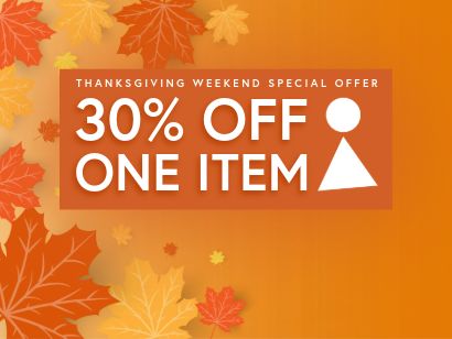 30% OFF ONE ITEM! Learn More