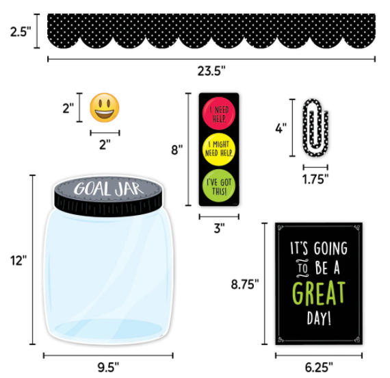 The At Home Classroom Core Decor Bulletin Board Set