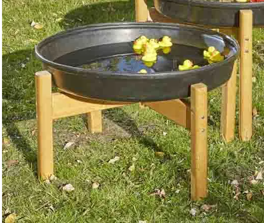 Deep Tuff Tray Wooden Toddler Stand 15.75H