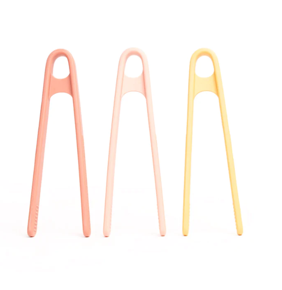 Tongs coral/yellow for PlayTRAY