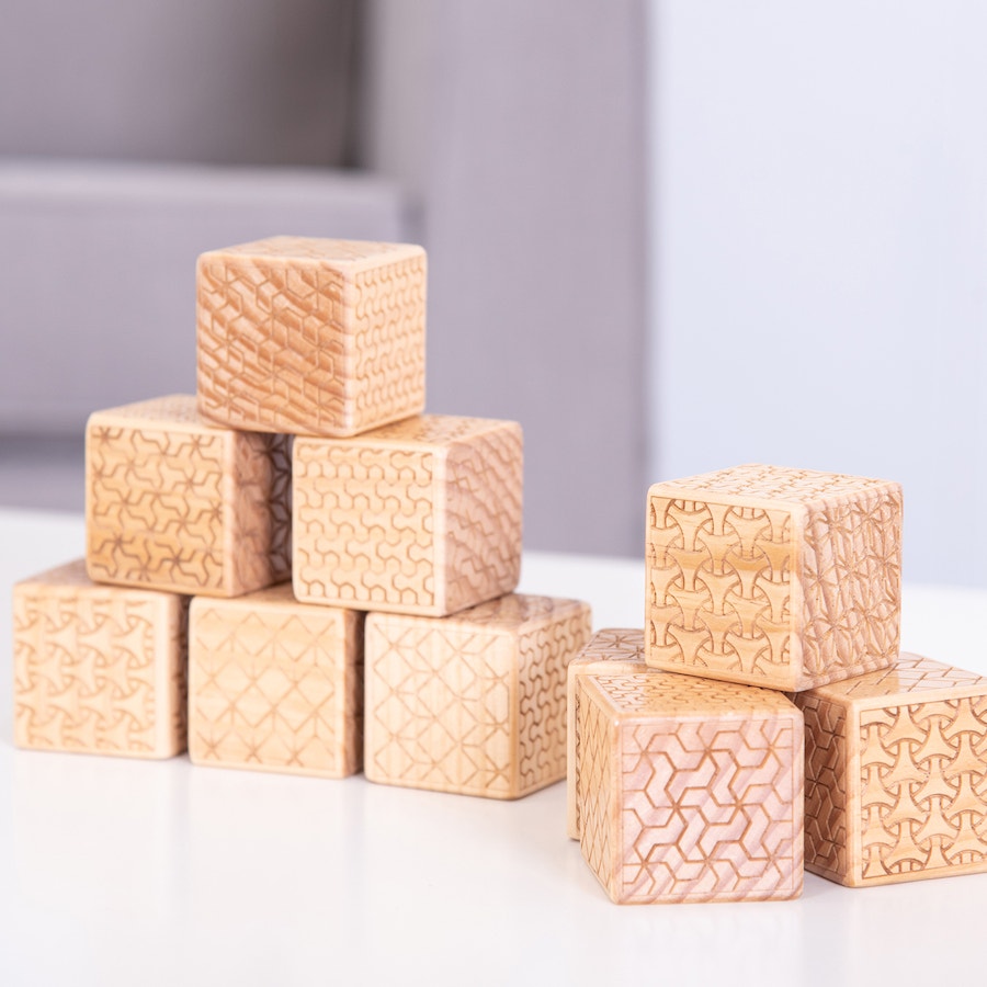 TTS Wooden Pattern Bricks 10pk