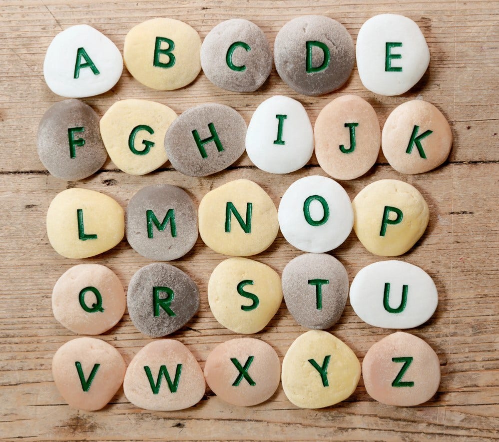 Uppercase Alphabet Pebble Set