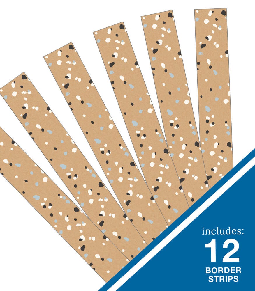 We Belong Speckled Kraft Paper Straight Borders