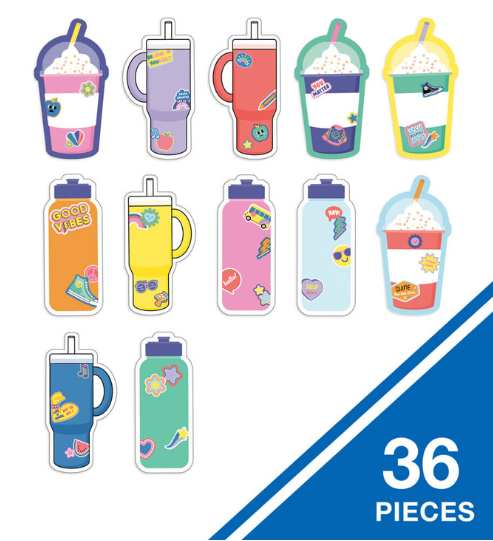 We Stick Together Cups & Water Bottles Cutouts